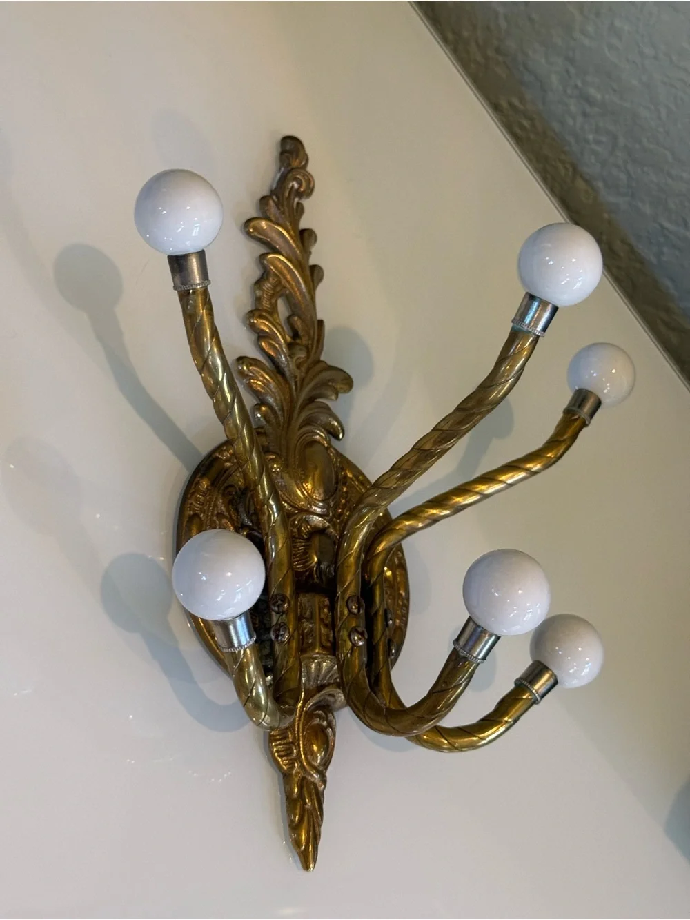 Vintage ornate brass